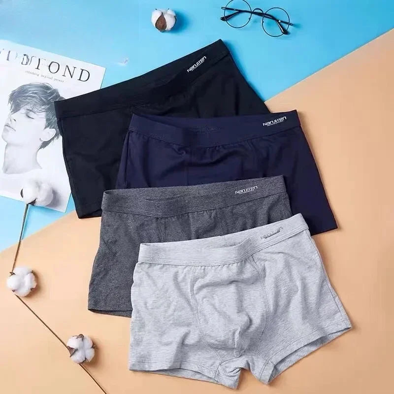 Plus Size Cotton Anti-Chafe Boxers Chicchar Fashion