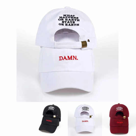 Unisex DAMN Embroidered Sun Cap