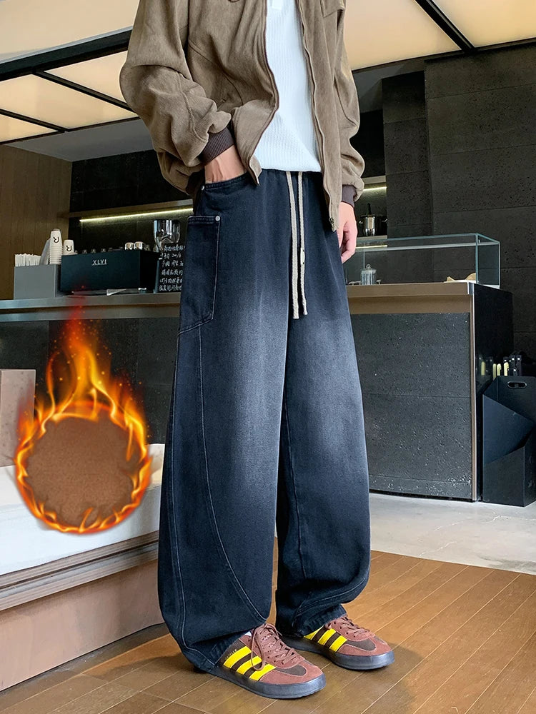 Men's Fleece-Lined Cargo Jeans