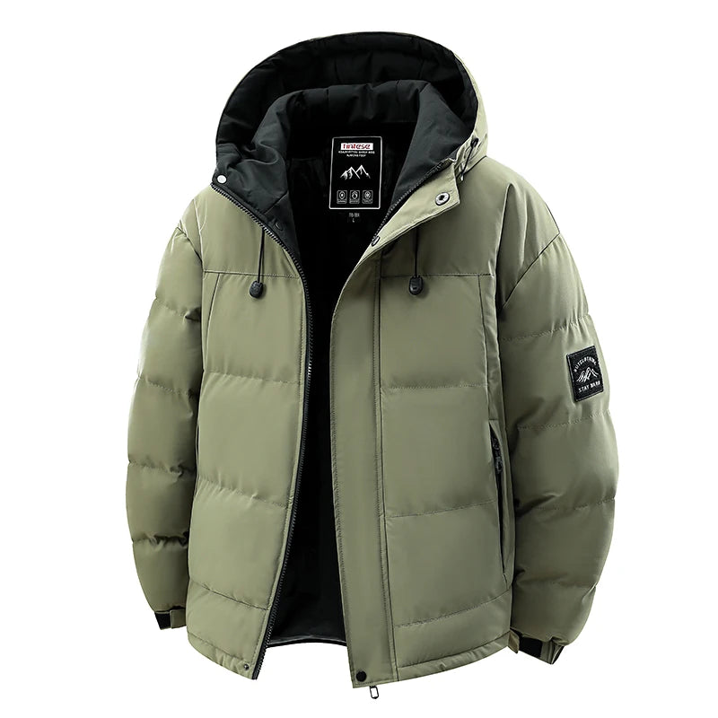 Windproof Hooded Parka Men