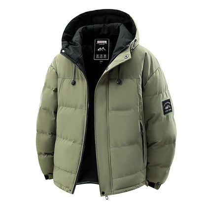 Windproof Hooded Parka Men