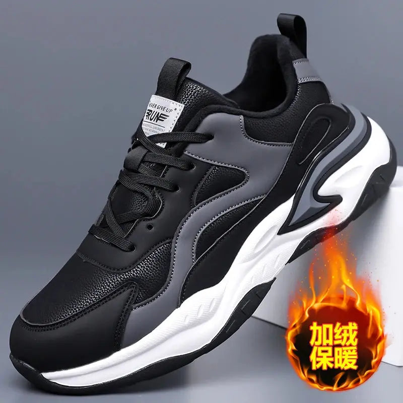 New men's fleece casual shoes, sports shoes, durable outsole, new fashion running shoes, men's mesh breathable shoes - Chicchar Fashion