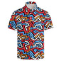 Men's 3D Print Hawaiian Polo Chicchar Fashion