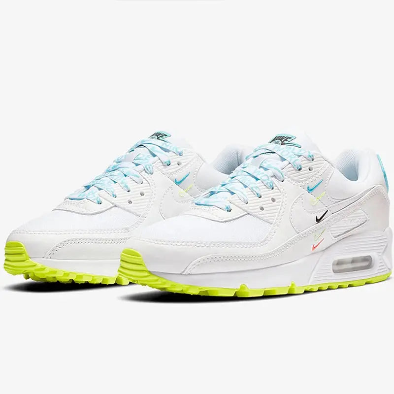 Nike genuine AIR MAX 90 men's and women's low top cushioned sports casual shoes CK7069-100 - Chicchar Fashion
