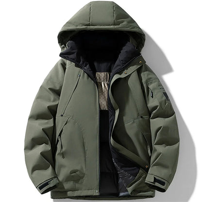 Silk-Cotton Puffer Parka