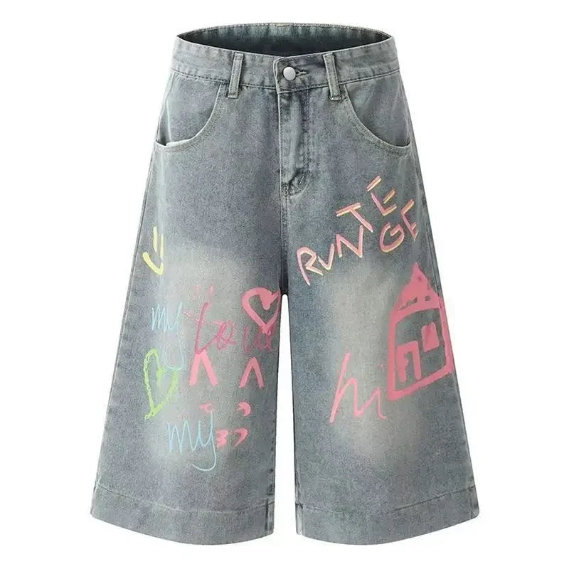 Y2K High-Waist Baggy Shorts