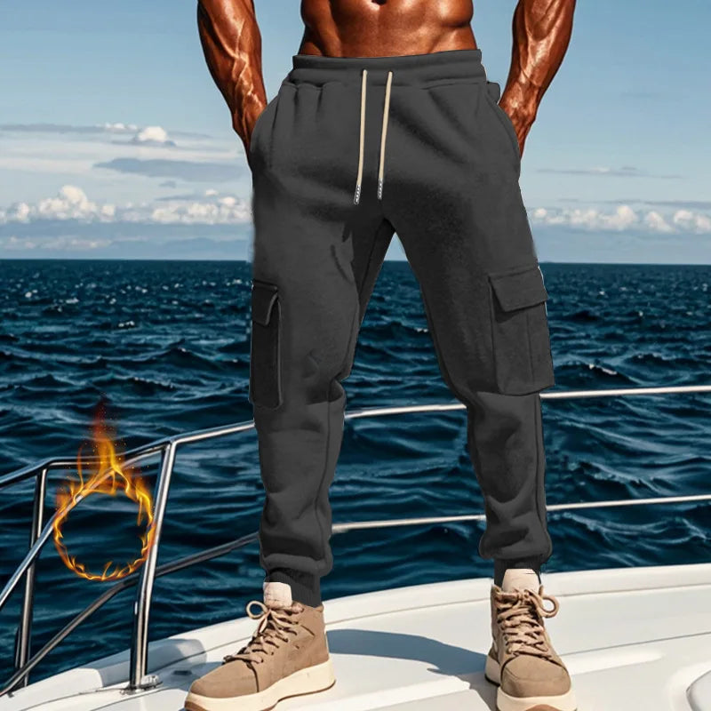 Timeless Blue Striped Men's Chunky Overalls