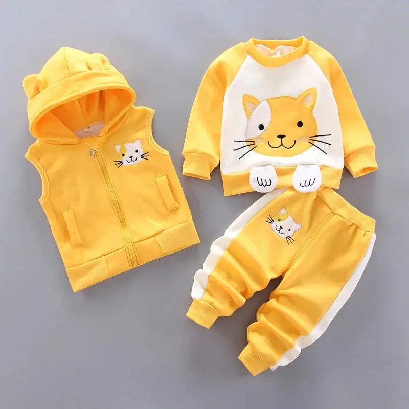 Cozy Bear Fleece Outfit Set - Chicchar Fashion