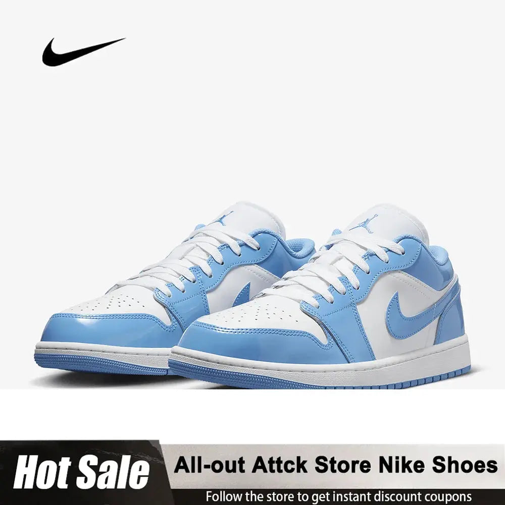 Nike Air Jordan 1 Low Legend Blue Low-top Retro Basketball Shoes For Men And Women FZ2138-114 Non-slip And Durable Couple Shoes - Chicchar Fashion
