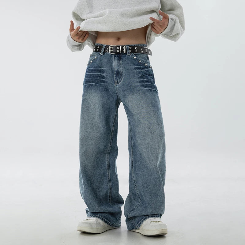 Retro Baggy Denim Jeans Men