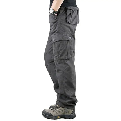 TrailGuard Men’s Tactical Cotton Cargo Hiking Pants