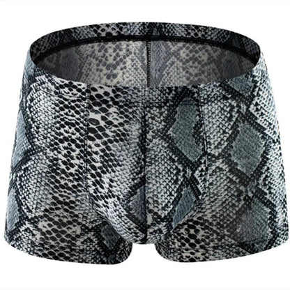 Men Snakeskin Boxer Shorts Chicchar Fashion