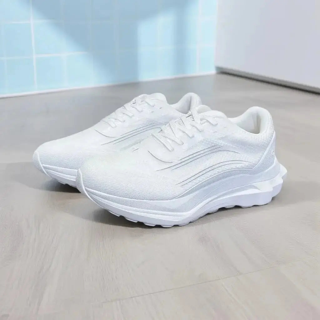 Breathable Sneakers, Solid-Color with Lightweight and Shock-Absorption for Fitness, Running, Outdoor Activities and Casual Wear - Chicchar Fashion