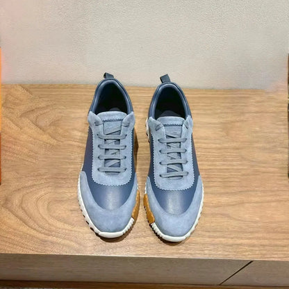 2025 New casual sneakers, European-style genuine leather,fashion, individuality, women's leisure, fashionable flat sports shoes - Chicchar Fashion