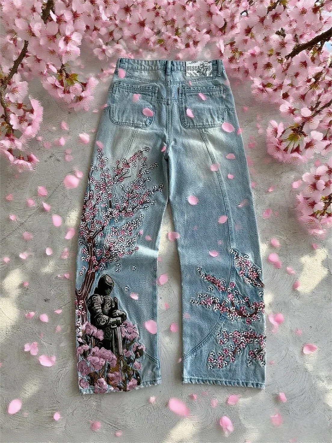 Cherry Blossom Denim Jeans
