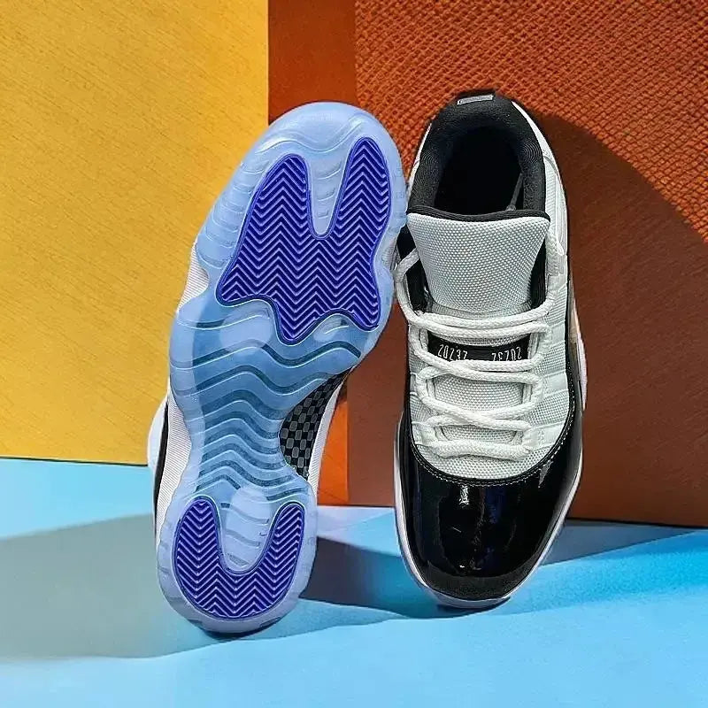 2026 The white shoes   with full leather are breathable and versatile, with color thick soles and couple casual baskitball shoes - Chicchar Fashion