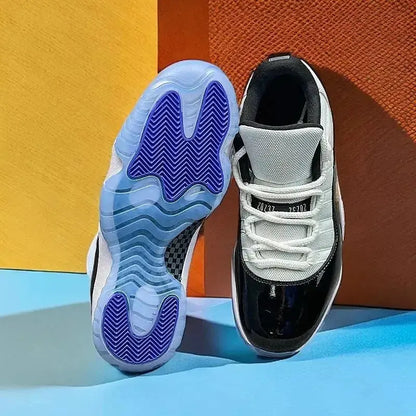 2026 The white shoes   with full leather are breathable and versatile, with color thick soles and couple casual baskitball shoes - Chicchar Fashion