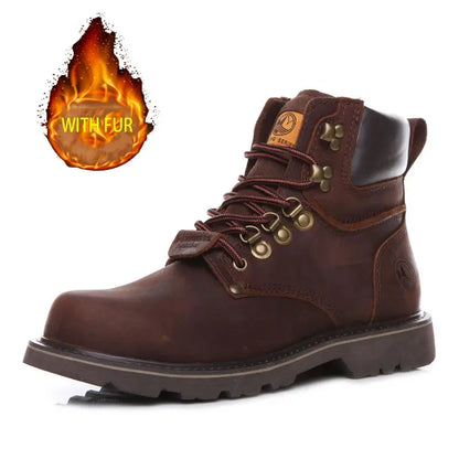 Hiking shoes Men waterproof hunting Boots Tactical Desert Combat Ankle Boots trekking shoes Women Work Leather Walking Sneakers - Chicchar Fashion