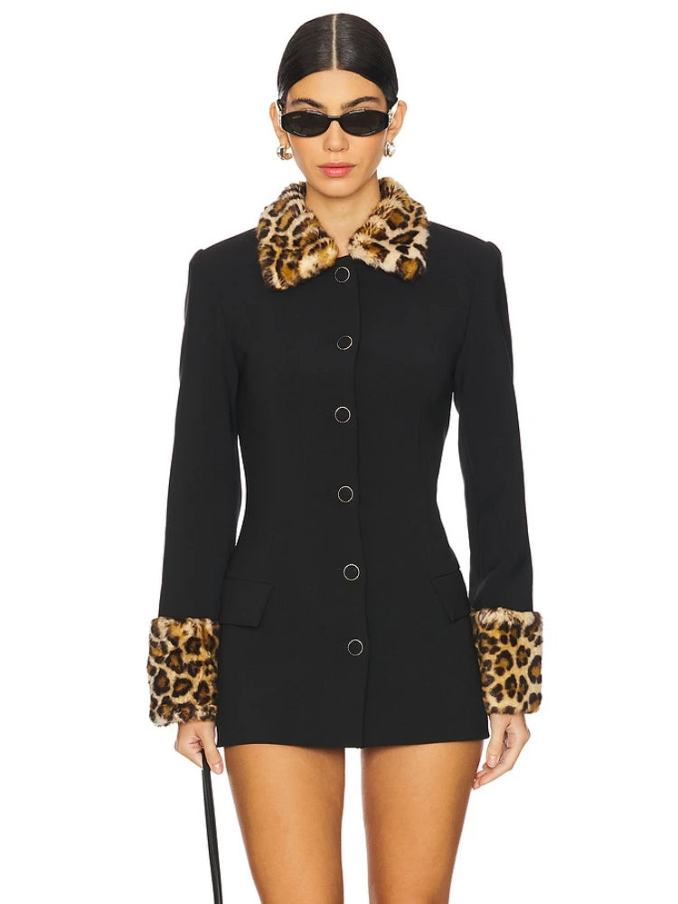 Leopard Two-Piece Nylon Set