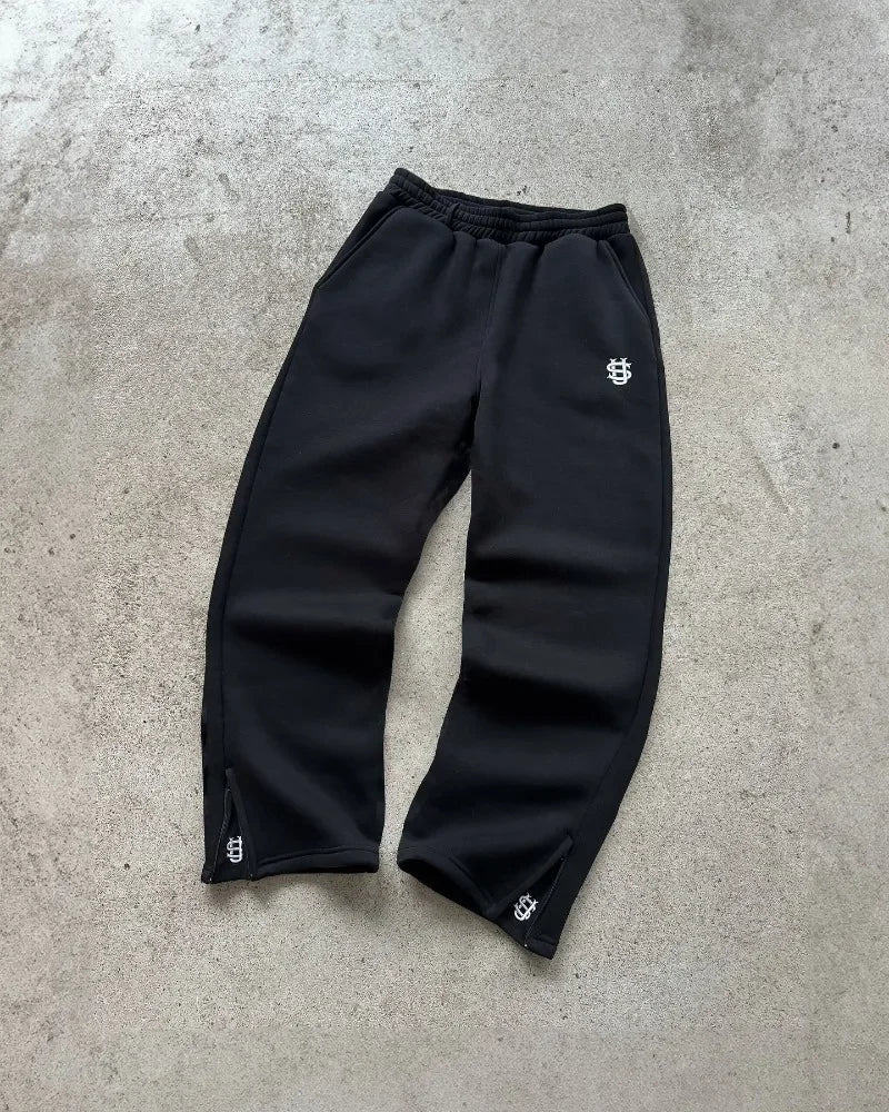Y2K Retro Loose Zipper Pants
