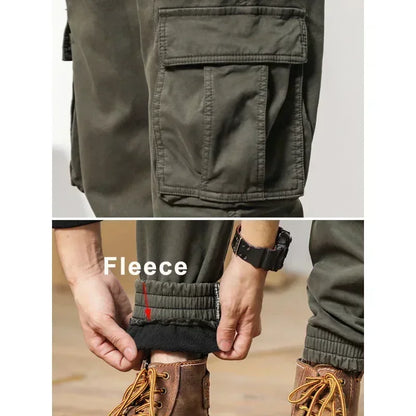 Fleece-Lined Cargo Joggers