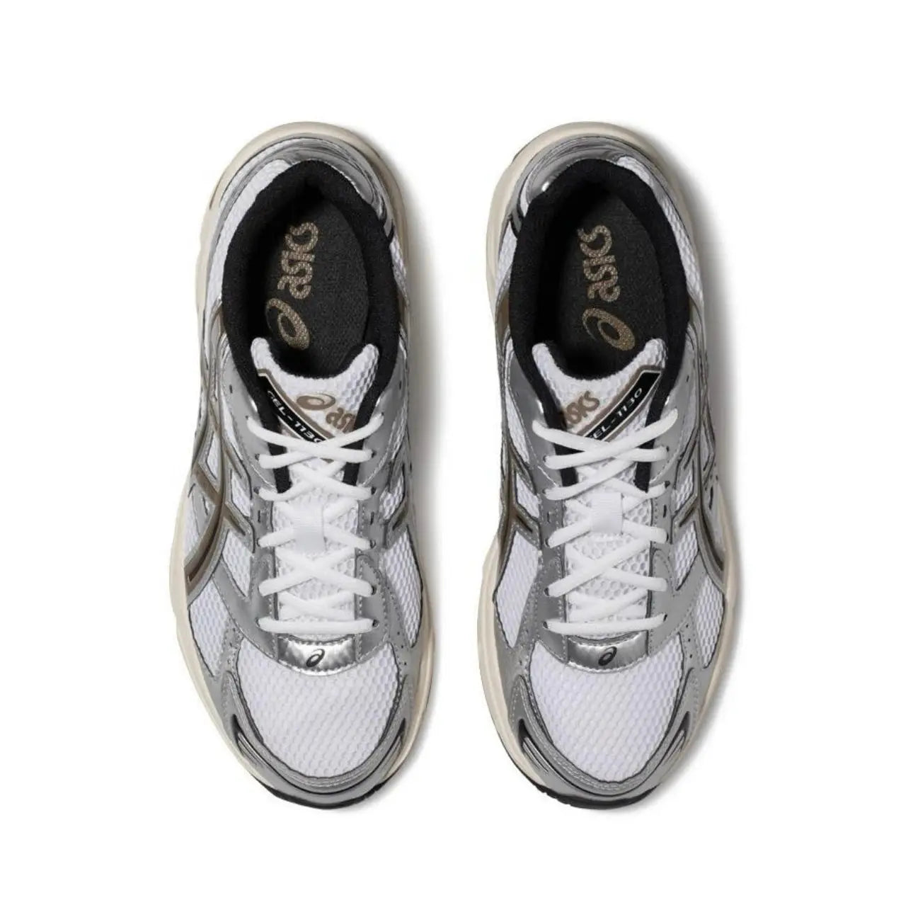 Asics  Practical Retro Versatile Comfortable Daily Low Top Running Shoes Men's White Brown 1201A256-113 - Chicchar Fashion