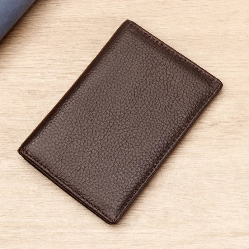 LuxeGuard: Men's Custom RFID Leather Wallet