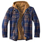 Plaid Hooded Jacket Warm