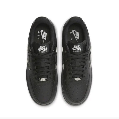 Nike Air Force 1 Men's and Women's Skateboarding Shoes, Lightweight, Retro Style, Air Cushion, Durable, Non Slip Sneakers, Black - Chicchar Fashion