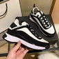 Special Offer Black Round Head Sneakers Cover Heels Single Lace Shoes Spring Outer Thick Bottom 34-42 - Chicchar Fashion