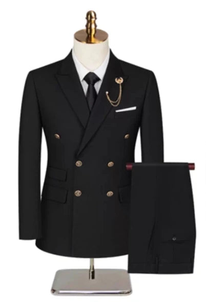 Plus Size Double Breasted Suit