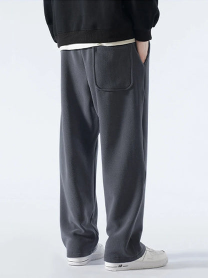 Men's Fleece Wide Leg Pants