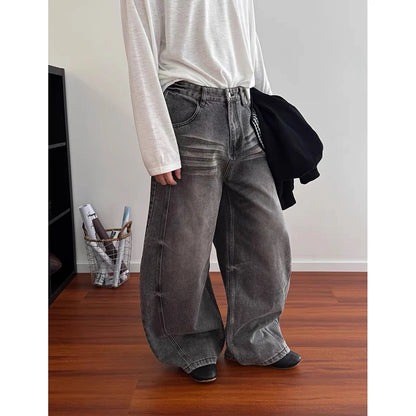 Gray Denim Y2K Baggy Jeans