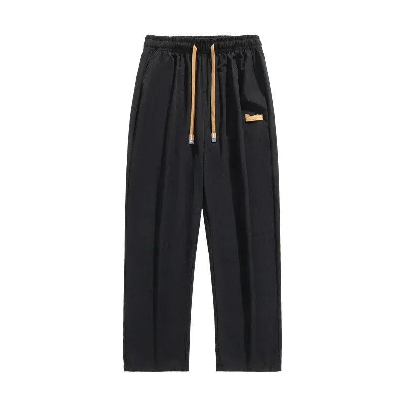 VelvetEase Men's Fleece Crop Pants - Autumn/Winter Wear