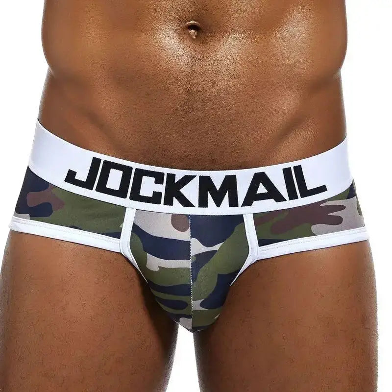 Men Plaid Polyester Briefs Chicchar Fashion