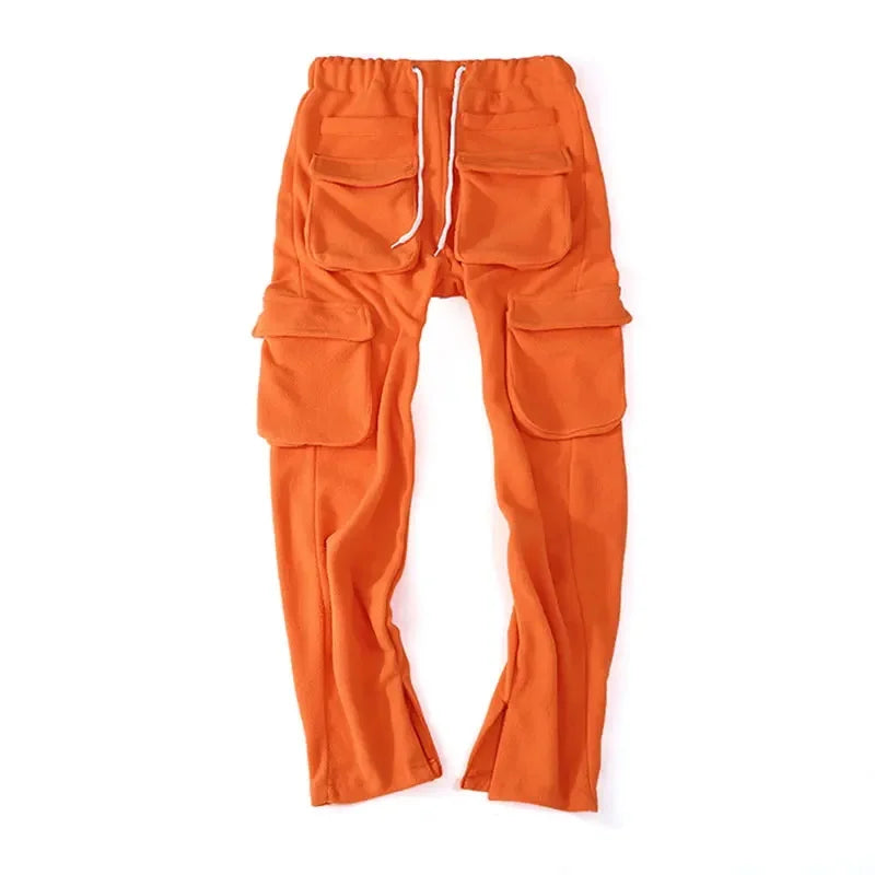 Nylon Cotton Cargo Sweatpants