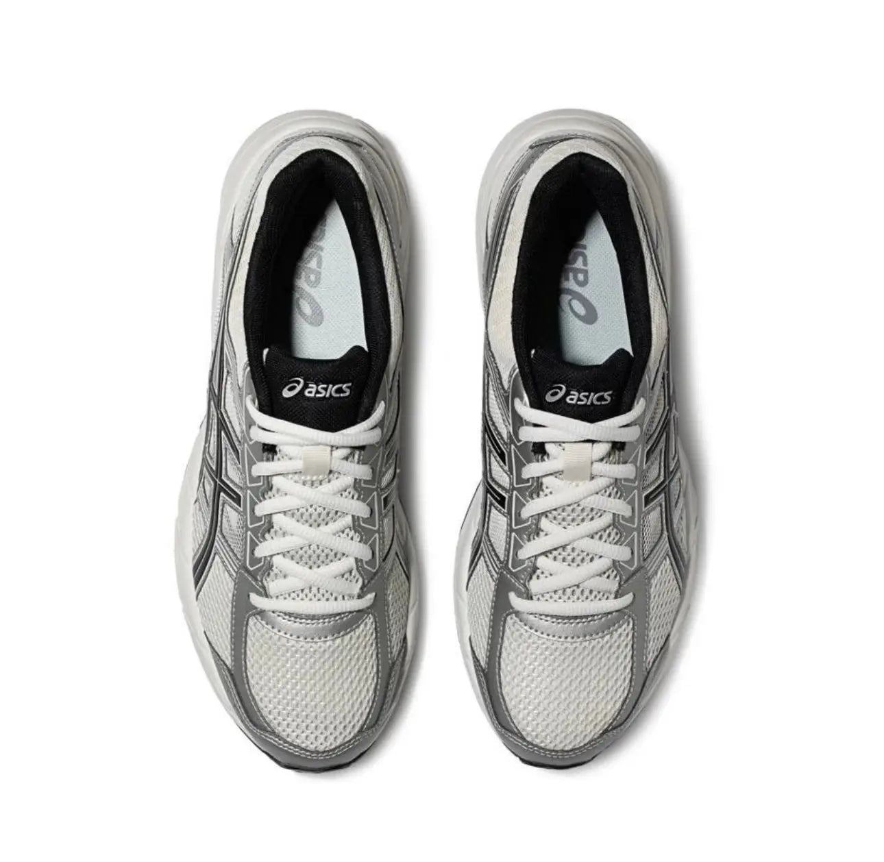 ASICS Versatile Comfortable Shock-absorbing Breathable Low Cut Casual City Commuting Running Shoes for Men White Silver - Chicchar Fashion