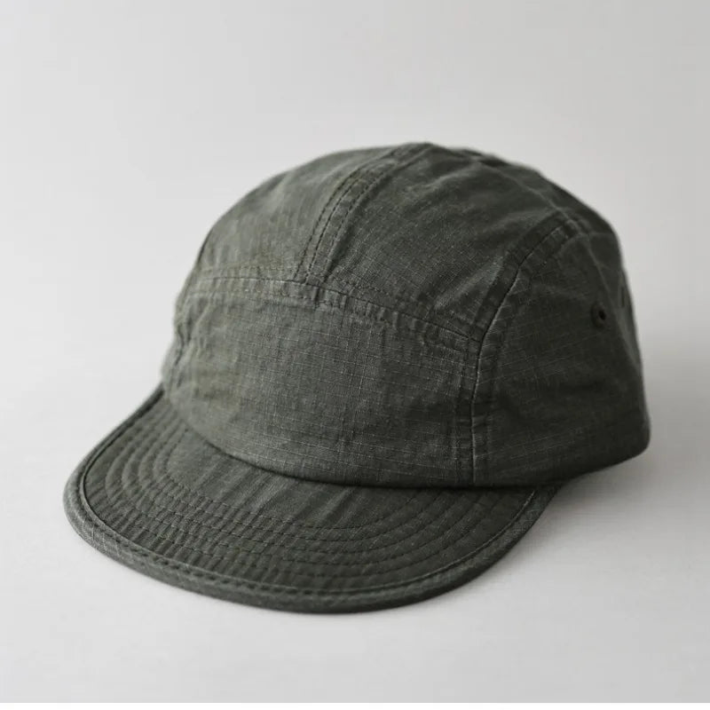 Five-Panel Polyester Flat Cap