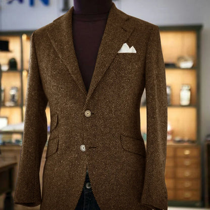 Herringbone Slim Fit Blazer