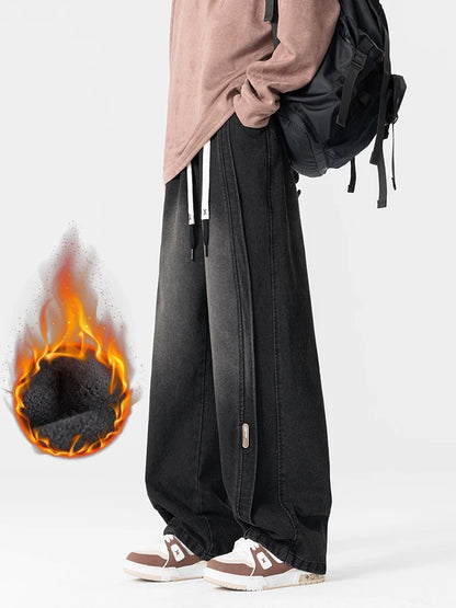 Men's Fleece-Lined Cargo Jeans