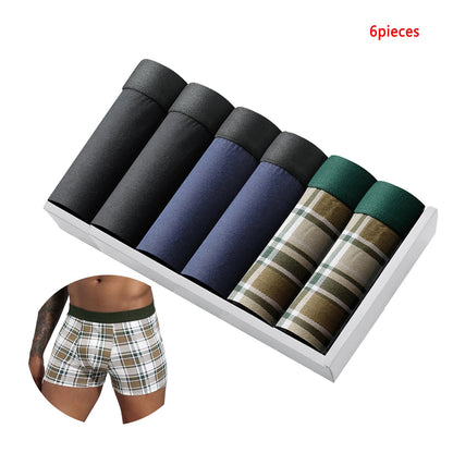 6pcs Men Cotton-Spandex Boxers Chicchar Fashion