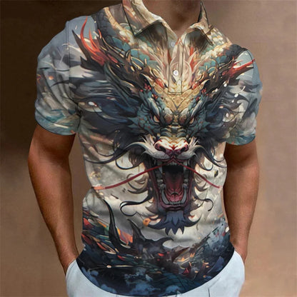 Dragon Polo Shirt Oversized