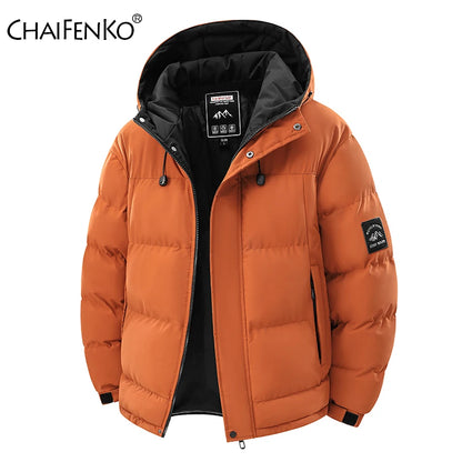 Windproof Hooded Parka Men