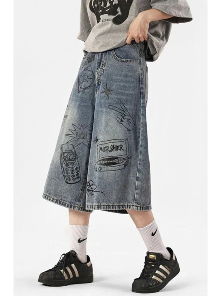 Y2K High-Waist Baggy Shorts