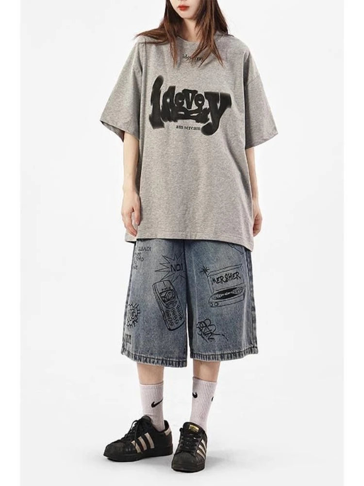 Y2K High-Waist Baggy Shorts