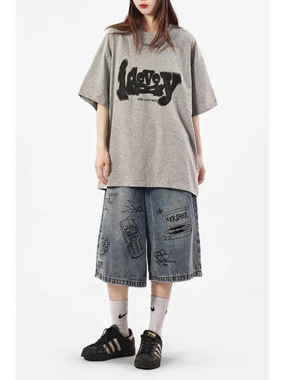 Y2K High-Waist Baggy Shorts