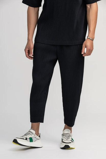 Miyake Pleated Cropped Pants
