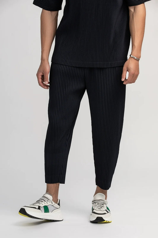 Miyake Pleated Cropped Pants