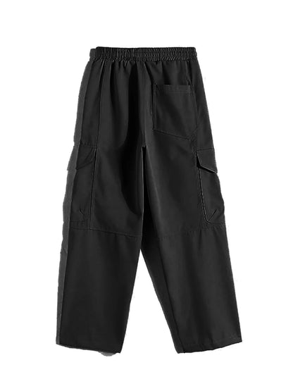 Men Fleece Cargo Joggers