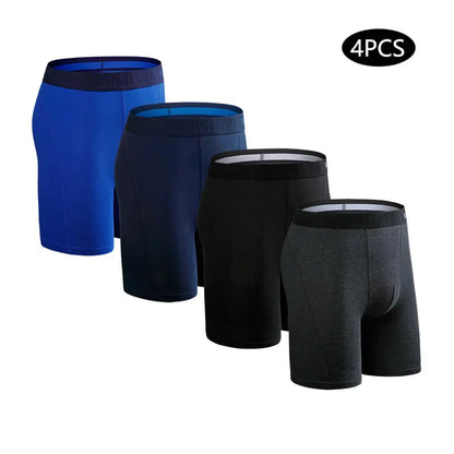 4pc Cotton Long Boxer Briefs Chicchar Fashion